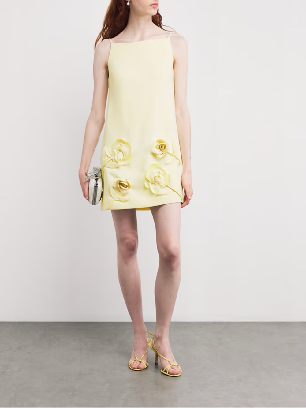 Self Portrait 3D crepe mini dress